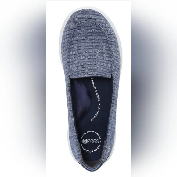 👟Bzees👟 Get Movin Slip On, Navy,6.5 Ladies NWT - Picture 4 of 8